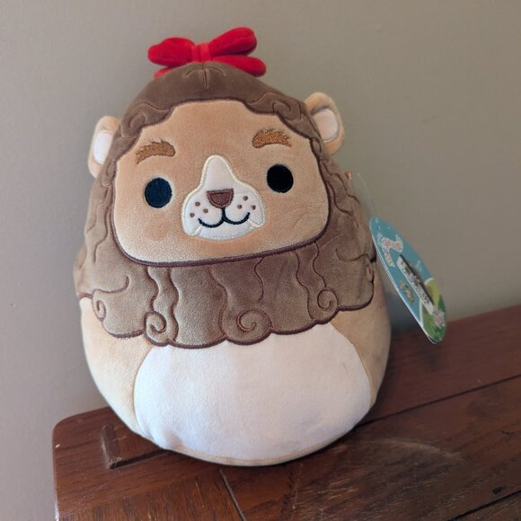 Cowardly Lion w/bow The Wizard of Oz 10-inch Squishmallows Jazwares NWT - Picture 1 of 9